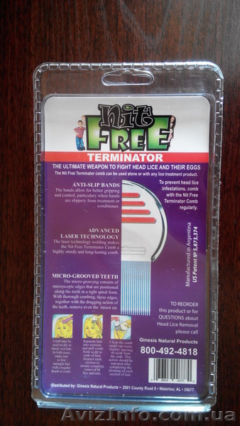 Гребень Nit Free (AntiV, ASSY 2000, Nitty Gritty) - средство от вшей и гнид №1 в - <ro>Изображение</ro><ru>Изображение</ru> #2, <ru>Объявление</ru> #1154189