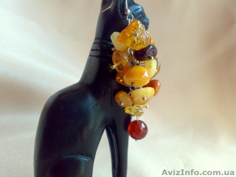 Серьги из натурального янтаря - <ro>Изображение</ro><ru>Изображение</ru> #3, <ru>Объявление</ru> #1149913