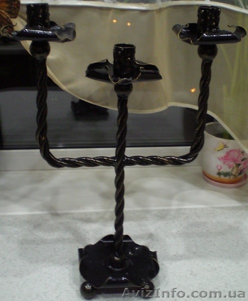 продам кованные подсвечники на 3 свечи - <ro>Изображение</ro><ru>Изображение</ru> #4, <ru>Объявление</ru> #1144012