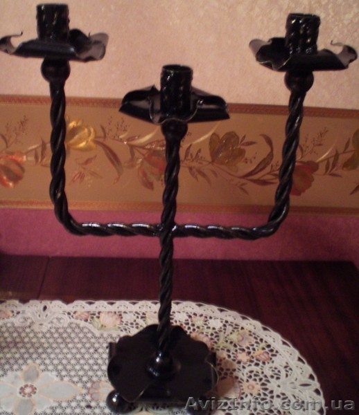 продам кованные подсвечники на 3 свечи - <ro>Изображение</ro><ru>Изображение</ru> #5, <ru>Объявление</ru> #1144012
