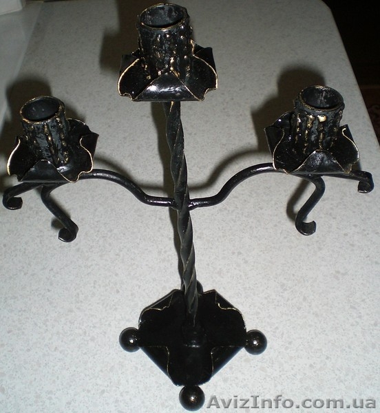 продам кованные подсвечники на 3 свечи - <ro>Изображение</ro><ru>Изображение</ru> #3, <ru>Объявление</ru> #1144012