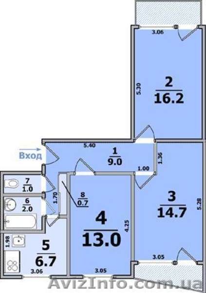 3-к. кв.,3/9, 533, Тракторостроителей - <ro>Изображение</ro><ru>Изображение</ru> #7, <ru>Объявление</ru> #1207605
