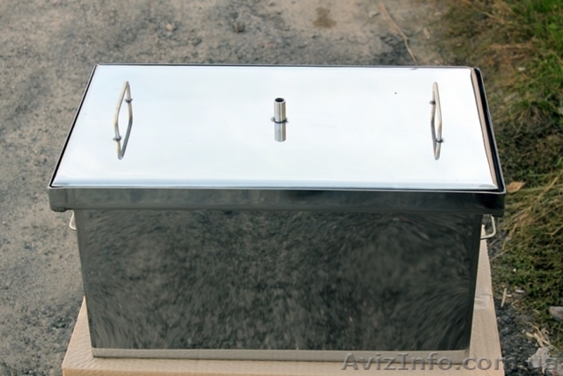 Коптильня с гидрозатвором из нержавеющей стали большая - <ro>Изображение</ro><ru>Изображение</ru> #3, <ru>Объявление</ru> #1276206