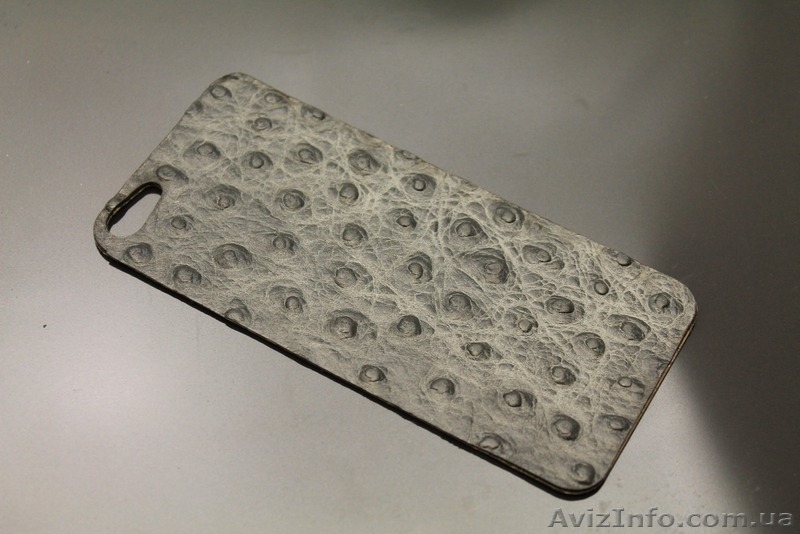 Накладка на iPhone 4, 4s, 5, 5s, 6 из натуральной кожи! (Страус) - <ro>Изображение</ro><ru>Изображение</ru> #3, <ru>Объявление</ru> #1319134