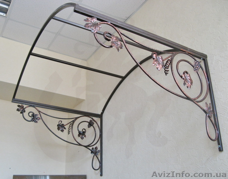 Кованые козырьки над входом - <ro>Изображение</ro><ru>Изображение</ru> #4, <ru>Объявление</ru> #1318410