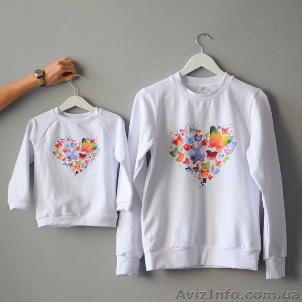 Свитшоты.Комплект кофт для мамы и ребенка Family look. - <ro>Изображение</ro><ru>Изображение</ru> #3, <ru>Объявление</ru> #1358071