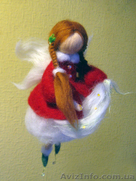 Фея-Ангел из шерсти (ручная работа - handmade) - <ro>Изображение</ro><ru>Изображение</ru> #4, <ru>Объявление</ru> #1378250