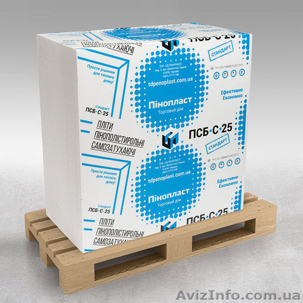 Пенопласт ПСБ-С-25 1000х1000х50 (8кг. 10шт.) - <ro>Изображение</ro><ru>Изображение</ru> #1, <ru>Объявление</ru> #1421492