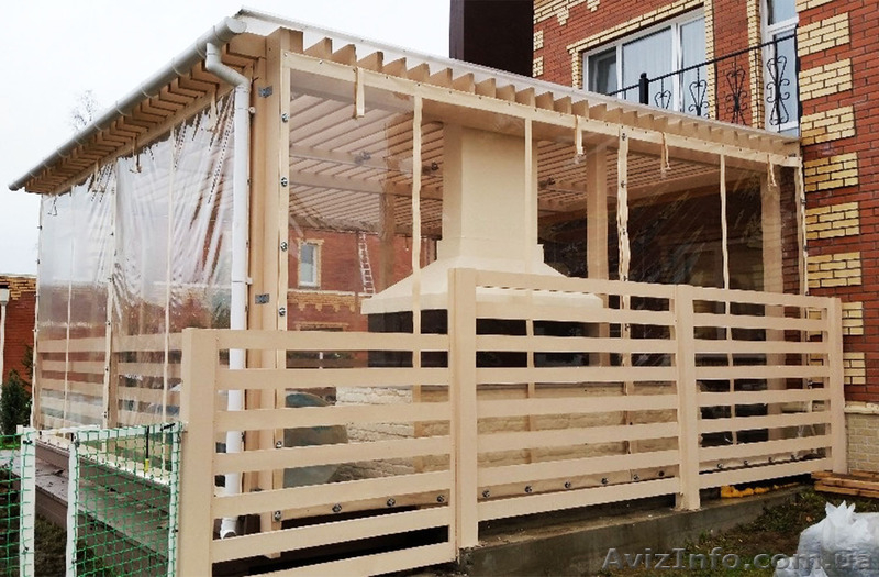 Прозрачные шторы для беседок, для  веранды и террасы - <ro>Изображение</ro><ru>Изображение</ru> #4, <ru>Объявление</ru> #1527232