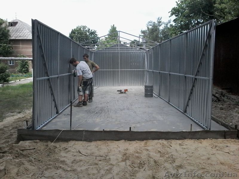 Металлический гараж из профнастила - <ro>Изображение</ro><ru>Изображение</ru> #3, <ru>Объявление</ru> #1546871