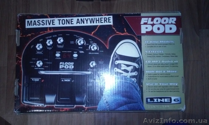 Line 6 Floor POD гитарный процесор с блоком питания - <ro>Изображение</ro><ru>Изображение</ru> #3, <ru>Объявление</ru> #1542250