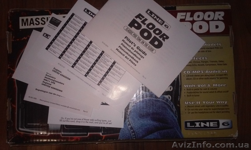 Line 6 Floor POD гитарный процесор с блоком питания - <ro>Изображение</ro><ru>Изображение</ru> #4, <ru>Объявление</ru> #1542250