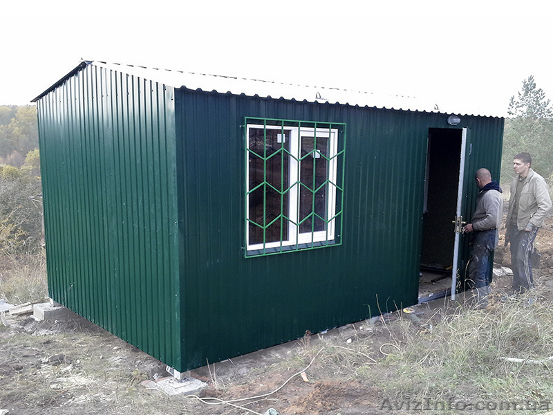 Бытовка, дачный домик 5,0х3,0х2,2 зеленый - <ro>Изображение</ro><ru>Изображение</ru> #4, <ru>Объявление</ru> #1565937