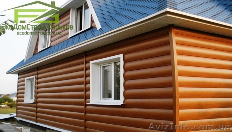 Монтаж сайдинга металлического под бревно  - <ro>Изображение</ro><ru>Изображение</ru> #3, <ru>Объявление</ru> #1571777