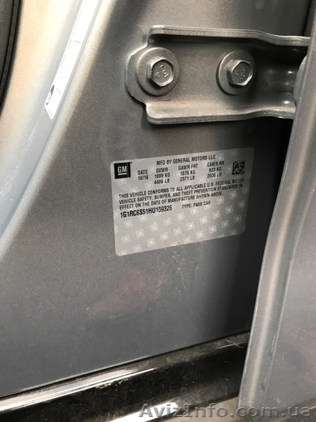 доставка иномарки из штатов Chevrolet Volt LT 2017 - <ro>Изображение</ro><ru>Изображение</ru> #5, <ru>Объявление</ru> #1598396