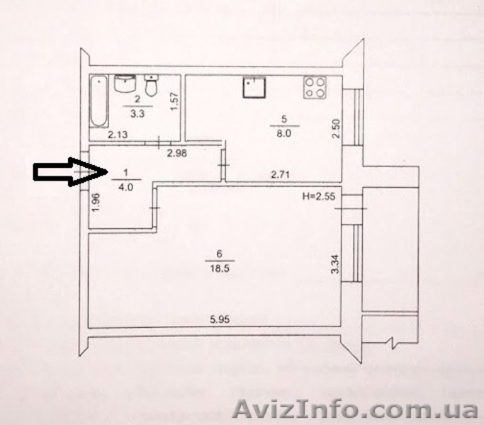 Продам шикарную 1 ком.квартиру с капитальным ремонтом по адресу ул.Морозова 34 - <ro>Изображение</ro><ru>Изображение</ru> #8, <ru>Объявление</ru> #1601666