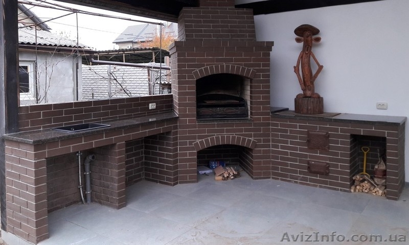 .Барбекю мангал печь камин из кирпича. Установка каминных топок... - <ro>Изображение</ro><ru>Изображение</ru> #2, <ru>Объявление</ru> #1606944