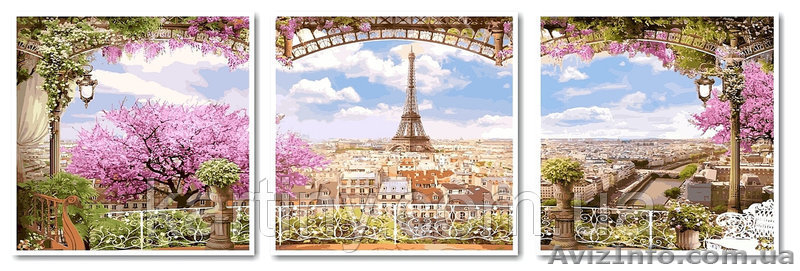 Картины по номерам 50х150см Триптихи (наборы для рисования) - <ro>Изображение</ro><ru>Изображение</ru> #3, <ru>Объявление</ru> #1129270