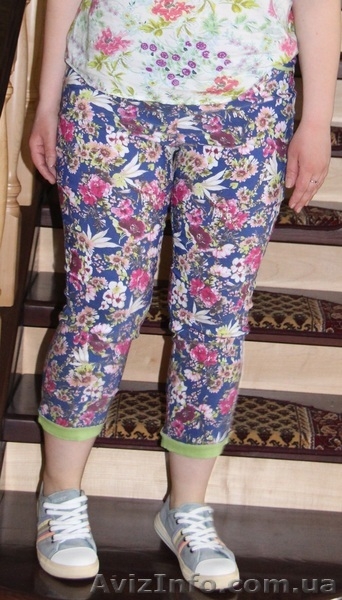 Капри с цветочными узорами - <ro>Изображение</ro><ru>Изображение</ru> #4, <ru>Объявление</ru> #1624686