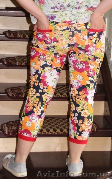 Капри с цветочными узорами - <ro>Изображение</ro><ru>Изображение</ru> #7, <ru>Объявление</ru> #1624686