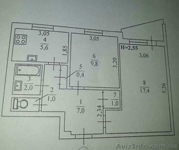 Продам свою 2-х комн. квартиру - <ro>Изображение</ro><ru>Изображение</ru> #3, <ru>Объявление</ru> #1634539