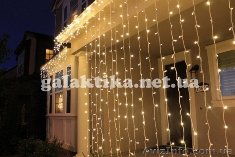 Гирлянда "Водопад" / "Штора" для украшения фасадов и интерьеров - <ro>Изображение</ro><ru>Изображение</ru> #3, <ru>Объявление</ru> #1637791