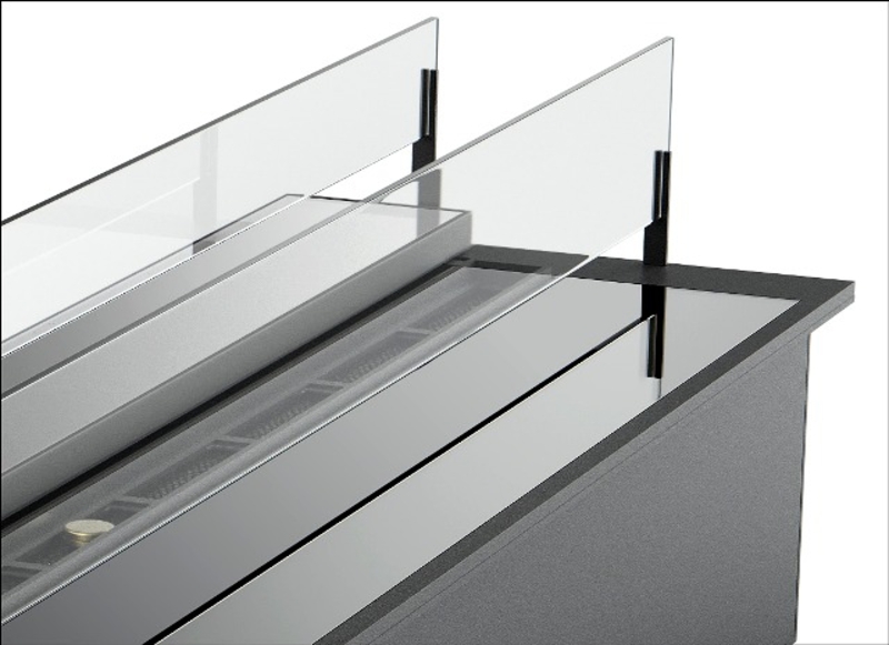 Дизайнерський біокамін Slider glass 1000 Gloss Fire - <ro>Изображение</ro><ru>Изображение</ru> #3, <ru>Объявление</ru> #1681355