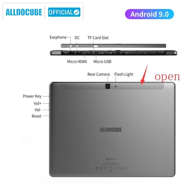 Планшет ALLDOCUBE iPlay10 pro 3/32 Wi-Fi 10.1 дюймов (без симкарт) НОВЫЙ! - <ro>Изображение</ro><ru>Изображение</ru> #3, <ru>Объявление</ru> #1689038