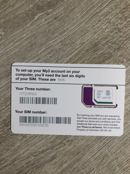 Английские сим-карты Three - <ro>Изображение</ro><ru>Изображение</ru> #3, <ru>Объявление</ru> #1692985