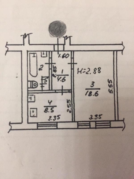 Продам 1-но комн. кв., 5 мин. от м. Научная, ул. Крымская, 6 - <ro>Изображение</ro><ru>Изображение</ru> #6, <ru>Объявление</ru> #1710254