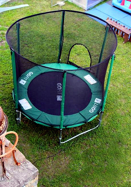 Батут 252 см с защитной сеткой и лестницей - <ro>Изображение</ro><ru>Изображение</ru> #8, <ru>Объявление</ru> #1712426