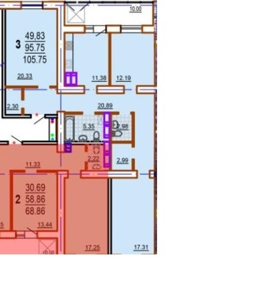 Продам 3 комнатную квартиру ЖК Шекспира, метро 23 августа - <ro>Изображение</ro><ru>Изображение</ru> #3, <ru>Объявление</ru> #1717281