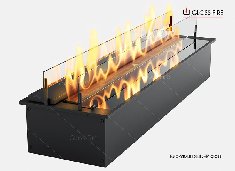 Дизайнерський біокамін Slider glass 800 Gloss Fire - <ro>Изображение</ro><ru>Изображение</ru> #2, <ru>Объявление</ru> #1742182